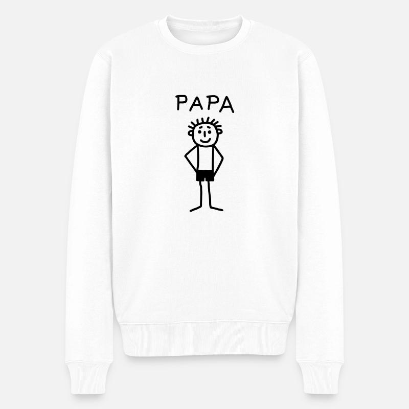 PAPA - Pull Premium bio Homme - blanc