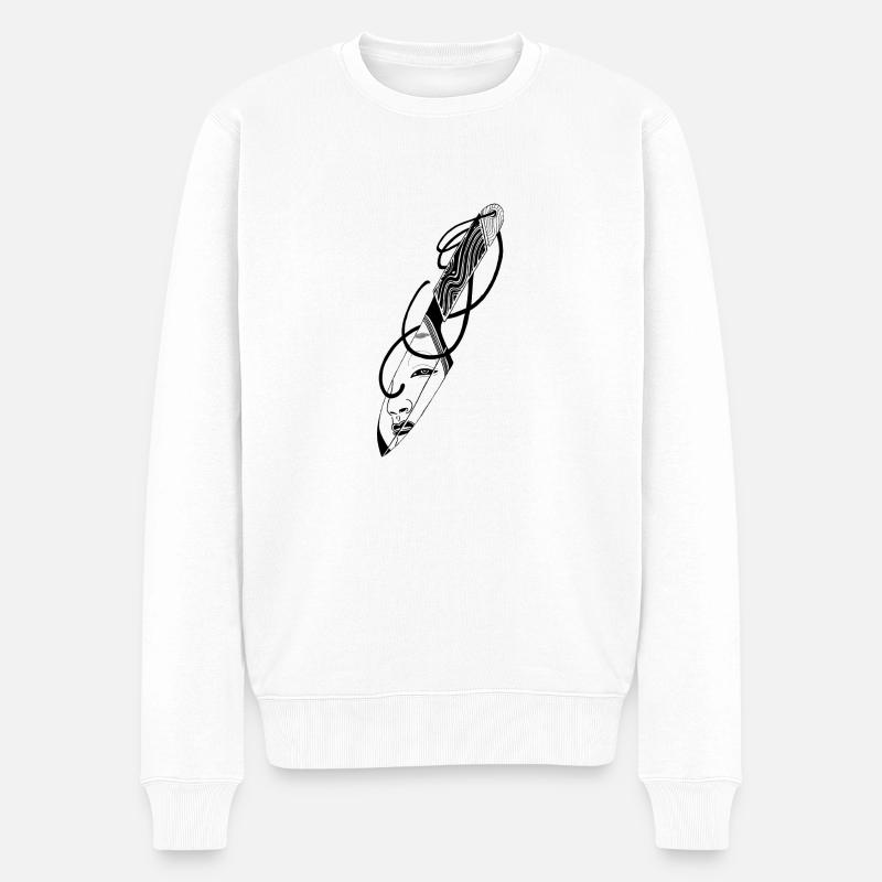 Deuxième réflexion ? - Pull Premium bio Homme - blanc
