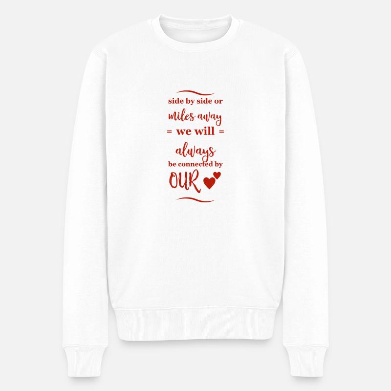 Beste Freunde - Männer Premium Bio Pullover - Weiß