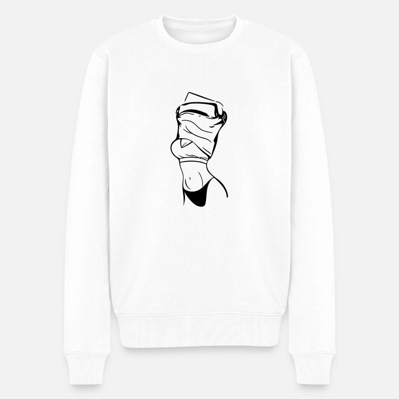 dame - Pull Premium bio Homme - blanc