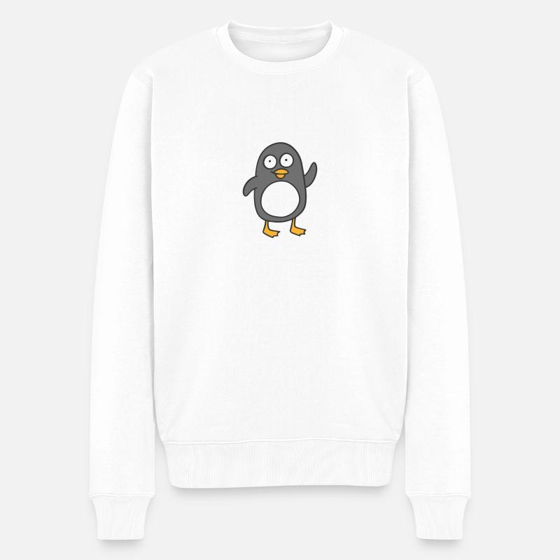 manchot - Pull Premium bio Homme - blanc