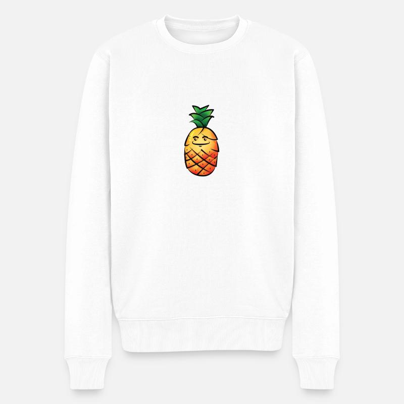 Ananas heureux - Pull Premium bio Homme - blanc