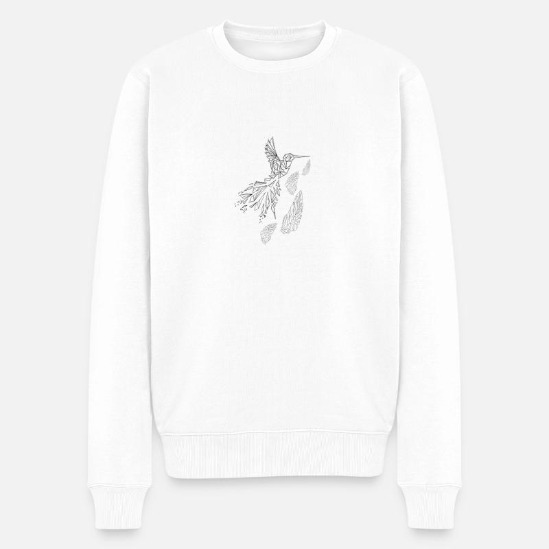 Luft - Männer Premium Bio Pullover - Weiß