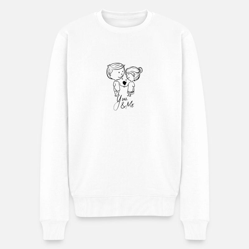 Endless Love - Männer Premium Bio Pullover - Weiß