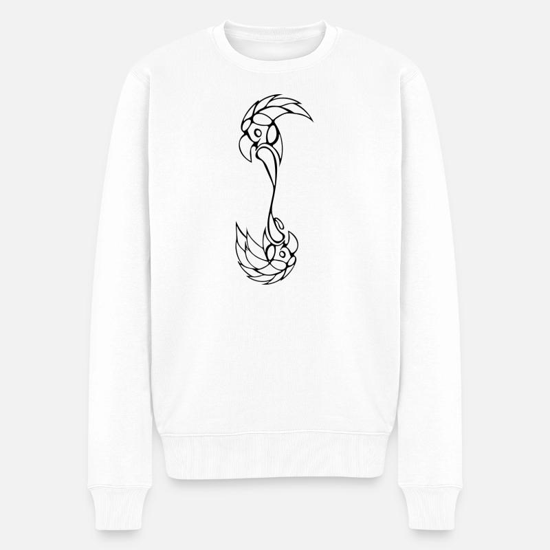 Shape 420 - Männer Premium Bio Pullover - Weiß