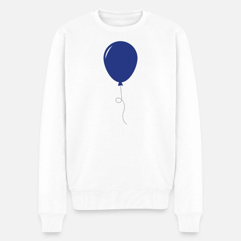 Ballon - Männer Premium Bio Pullover - Weiß