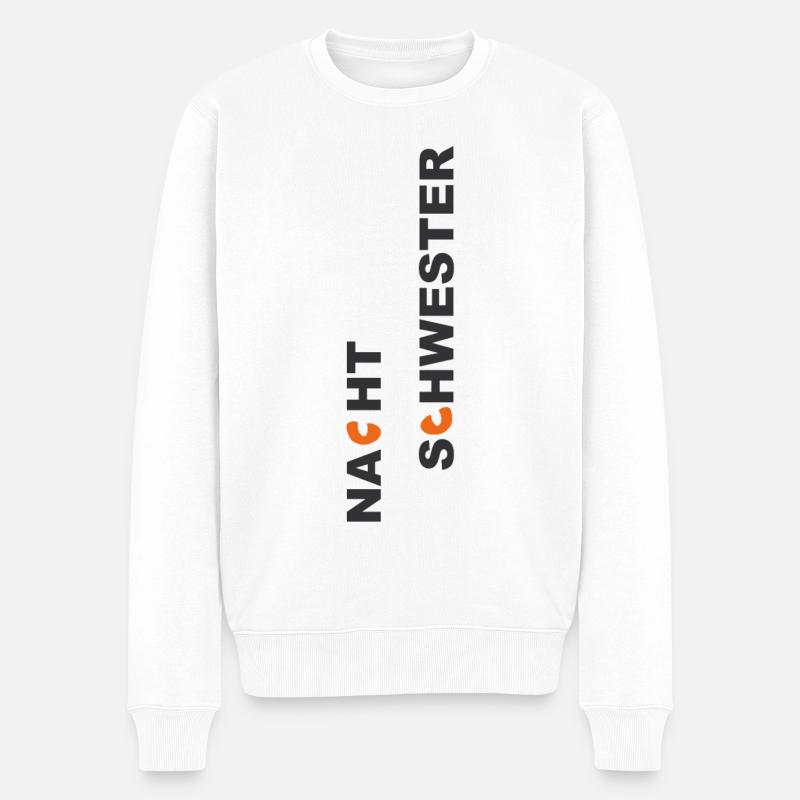 Yeux de chat (édition soeur) - Pull Premium bio Homme - blanc