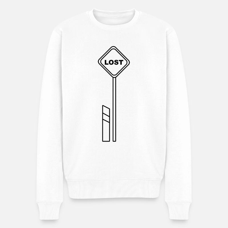 Bouclier perdu - Pull Premium bio Homme - blanc