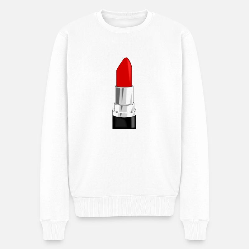 rouge à lèvres - Pull Premium bio Homme - blanc