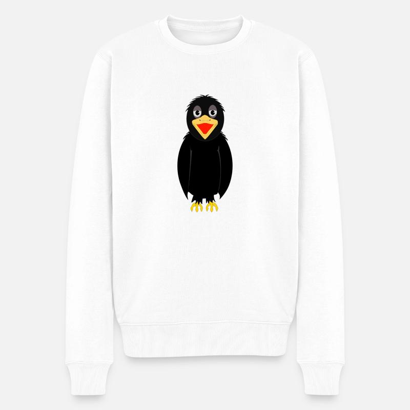 Rabe - Männer Premium Bio Pullover - Weiß