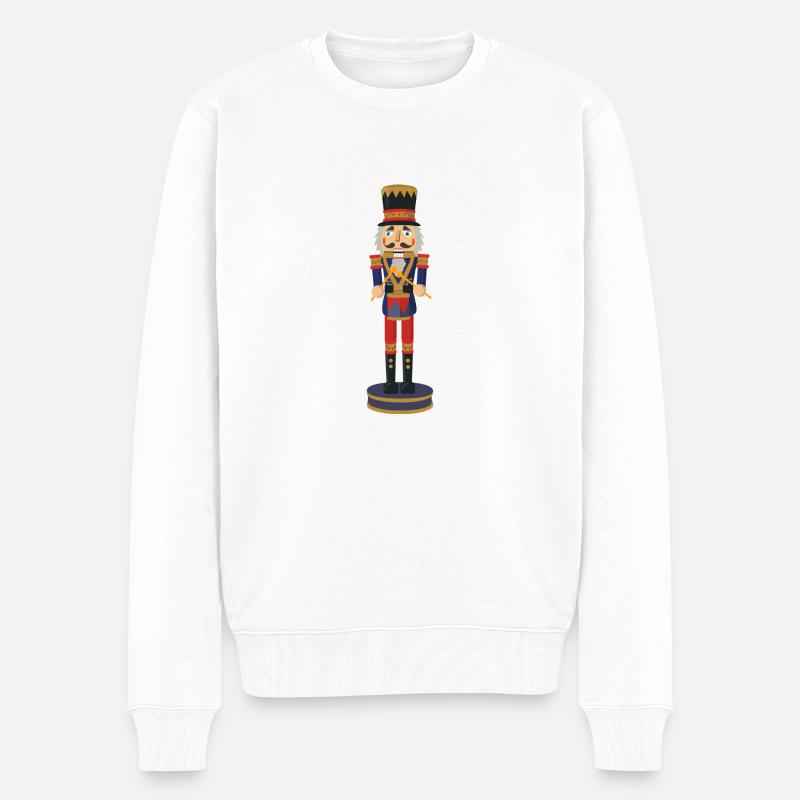 Nutcracker - Männer Premium Bio Pullover - Weiß