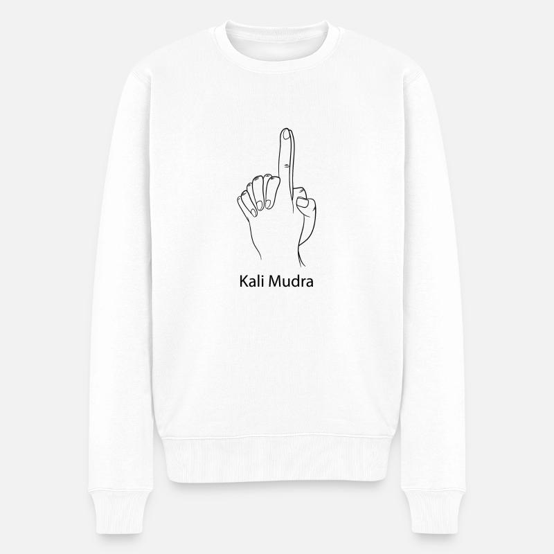 Yoga Méditation Spa Mudra - Pull Premium bio Homme - blanc