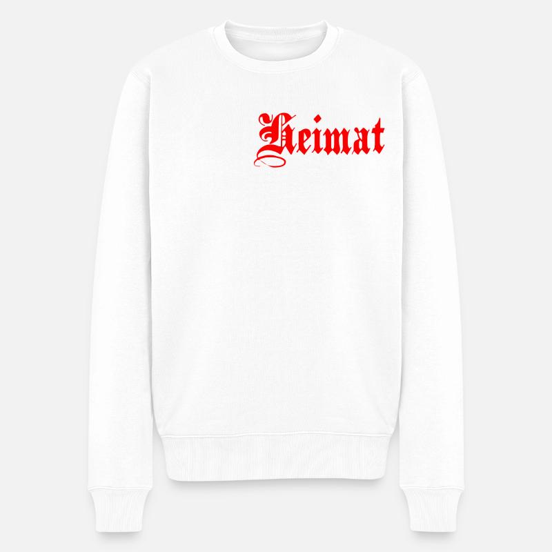 heimat - Männer Premium Bio Pullover - Weiß