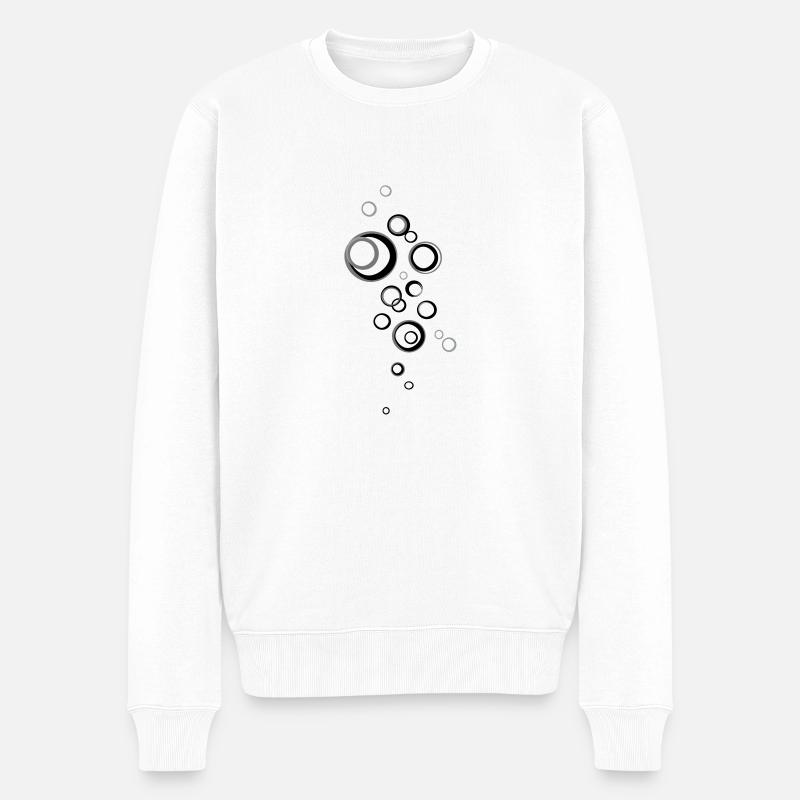 Kreise - Männer Premium Bio Pullover - Weiß