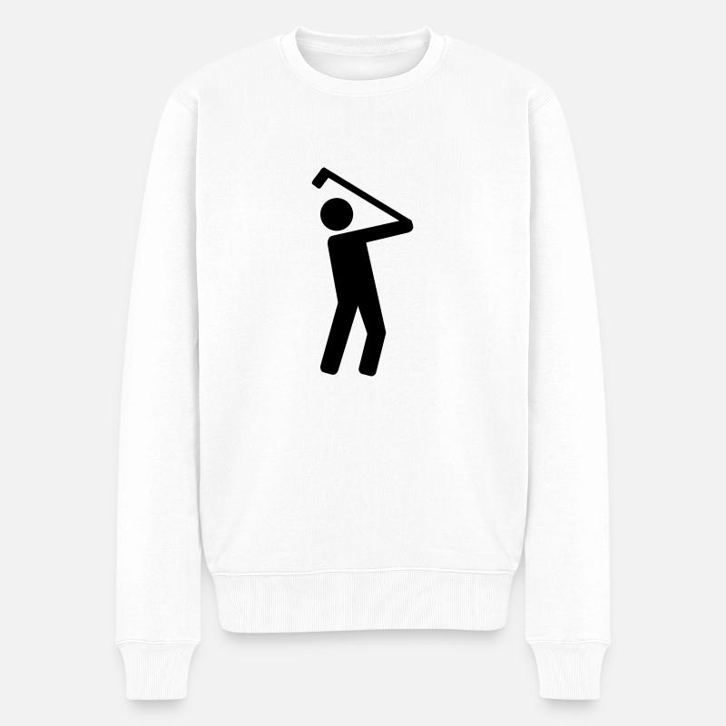 Golf Joueur - Pull Premium bio Homme - blanc