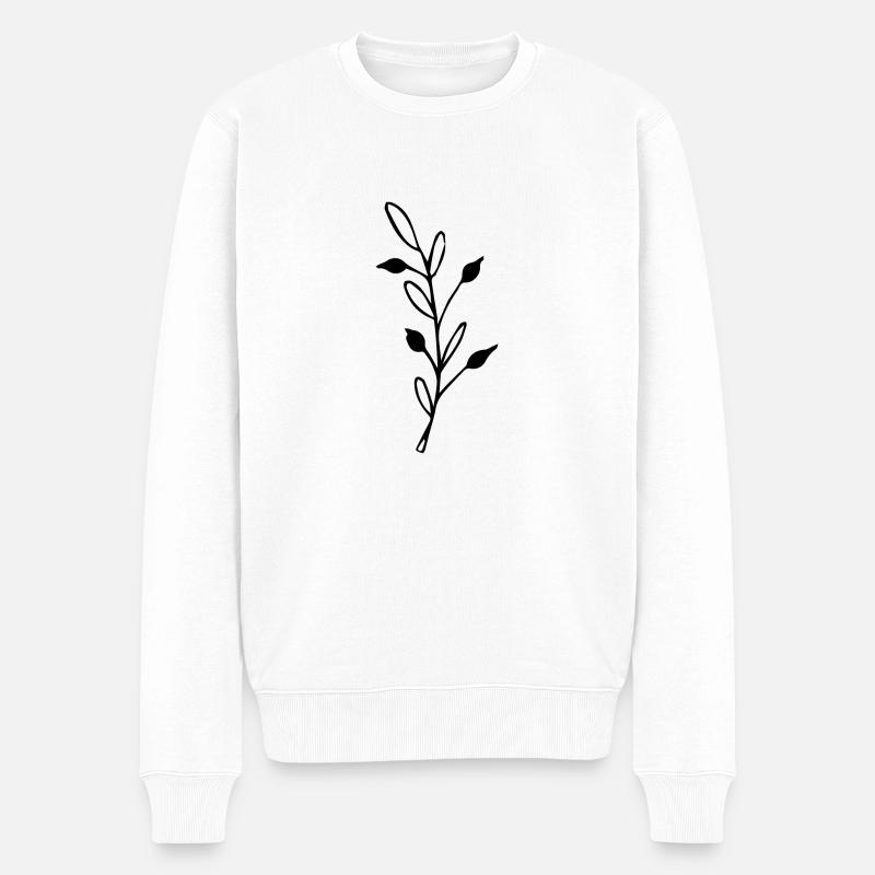 Flower Flower Plant - Pull Premium bio Homme - blanc