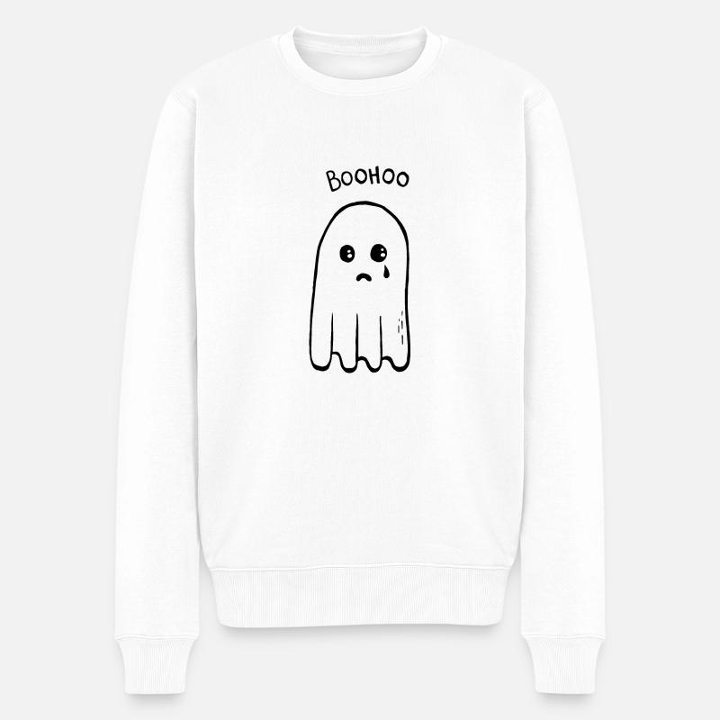 Fantôme de Boohoo - Pull Premium bio Homme - blanc