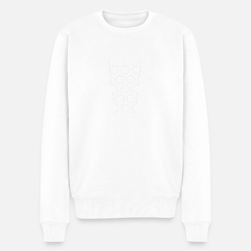 Dubbeglas blanc - Pull Premium bio Homme - blanc
