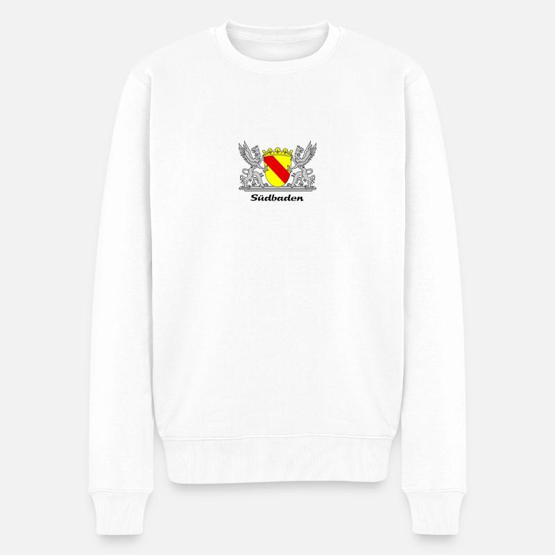 Südbaden - Männer Premium Bio Pullover - Weiß