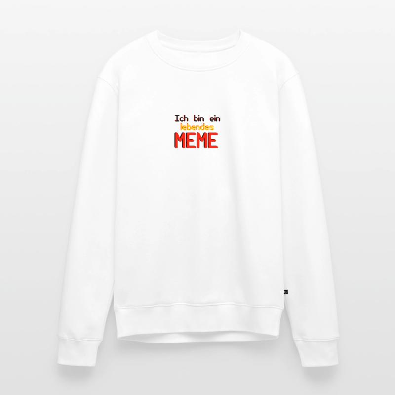 Ich bin ein lebendes Meme (Basic Collection) Männer Premium Bio Pullover