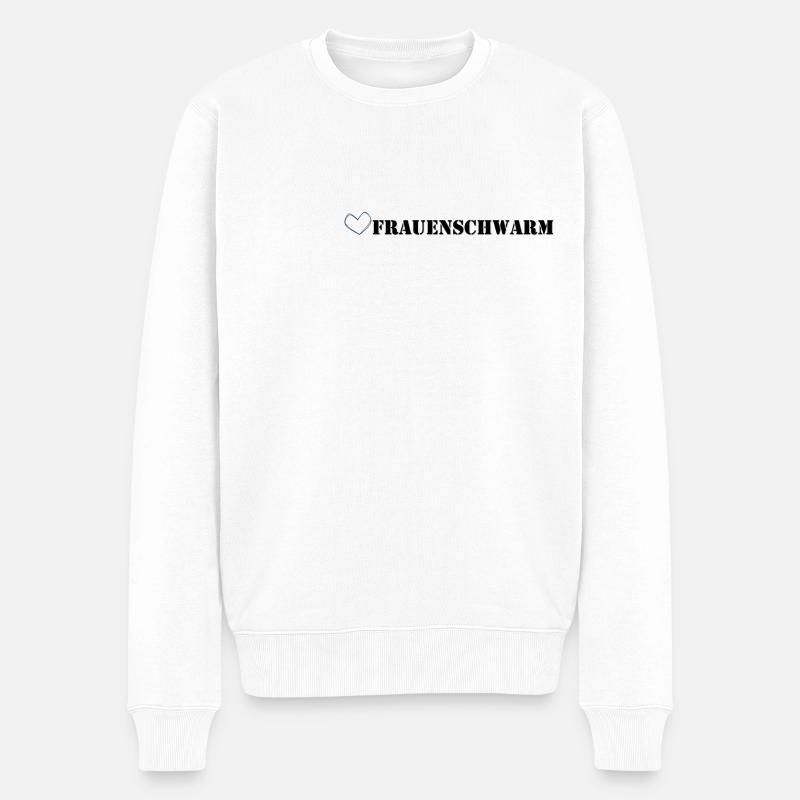 Frauenschwarm - Männer Premium Bio Pullover - Weiß