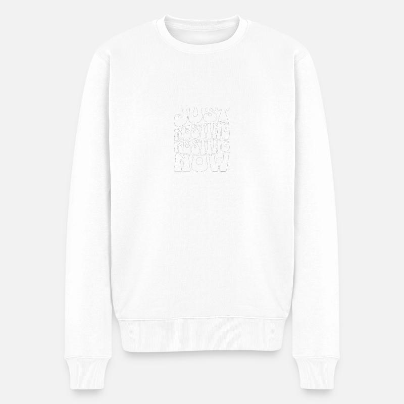 Détendez-vous, une pause s’impose - Pull Premium bio Homme - blanc