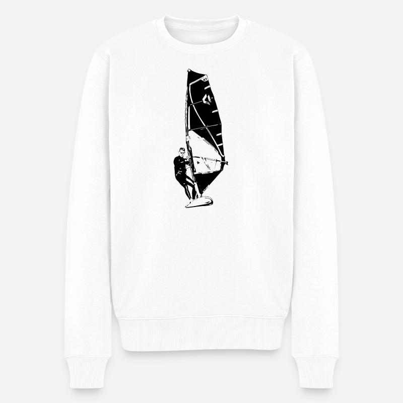 Planche à voile - Pull Premium bio Homme - blanc