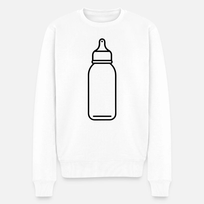 biberon - Pull Premium bio Homme - blanc