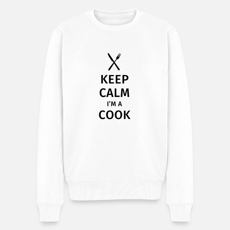 Keep Calm I'm a Cook - Pull Premium bio Homme - blanc