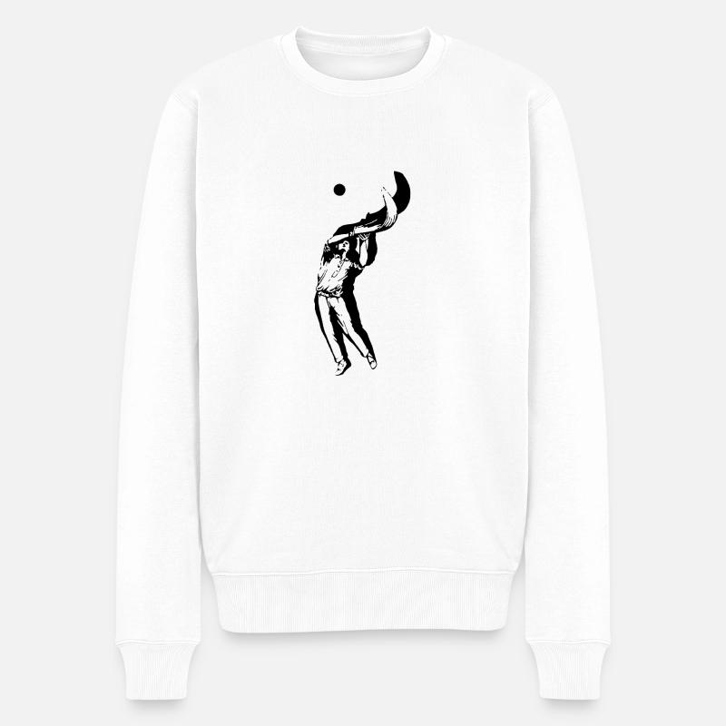 EUSKAL PILOTA - Männer Premium Bio Pullover - Weiß