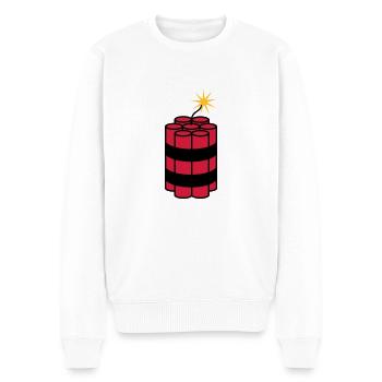 lit tnt dynamite explode explosion spre - Men's Premium Organic Jumper - white - Front - Thijin (182cm)