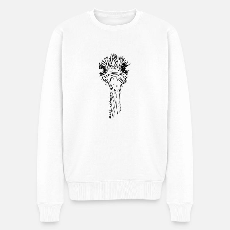 emu 2 - Männer Premium Bio Pullover - Weiß