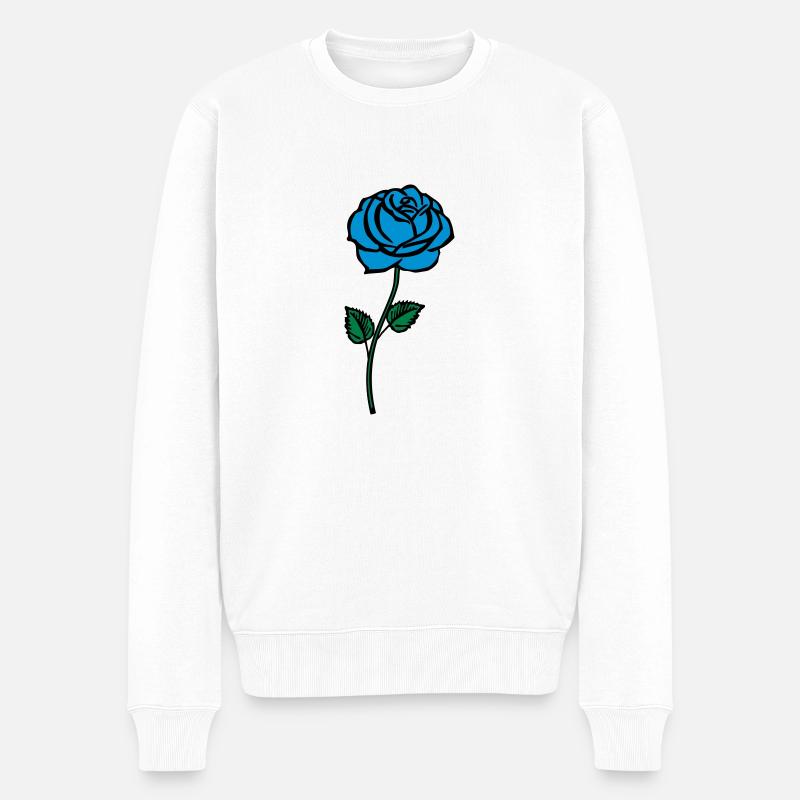 blue__rose - Pull Premium bio Homme - blanc