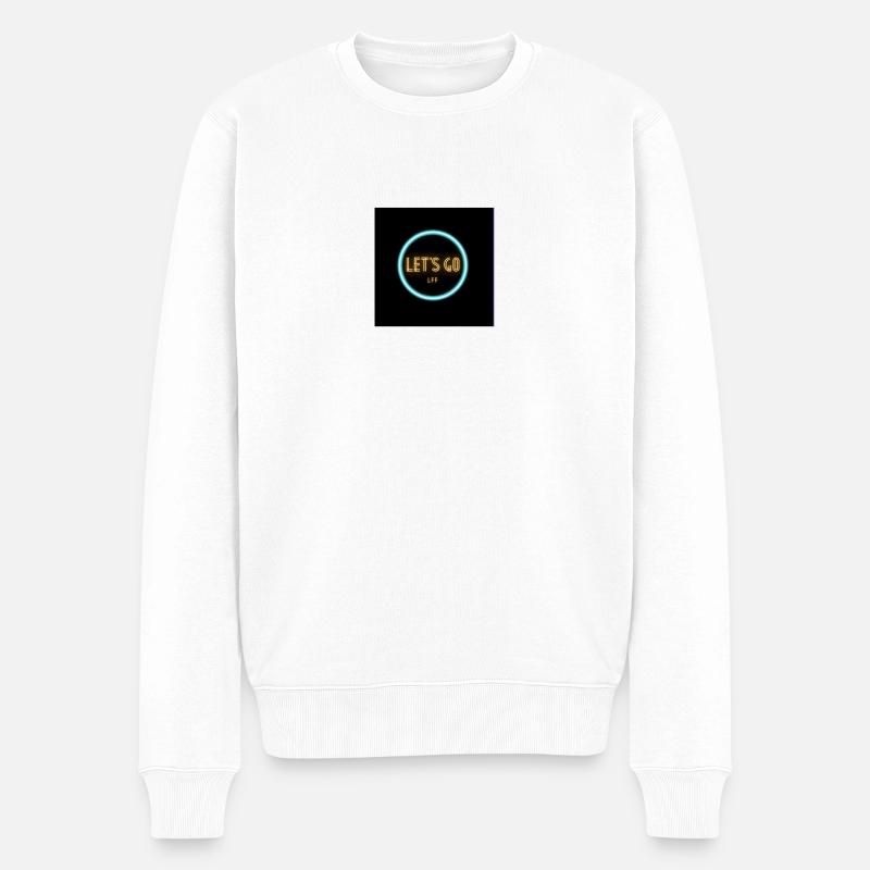 Let's Go Party - Pull Premium bio Homme - blanc