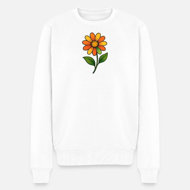 Magie des couleurs de la fleur d’oranger - Pull Premium bio Homme - blanc