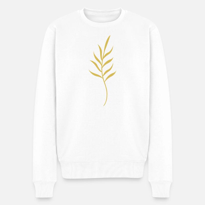 Fleur - Pull Premium bio Homme - blanc