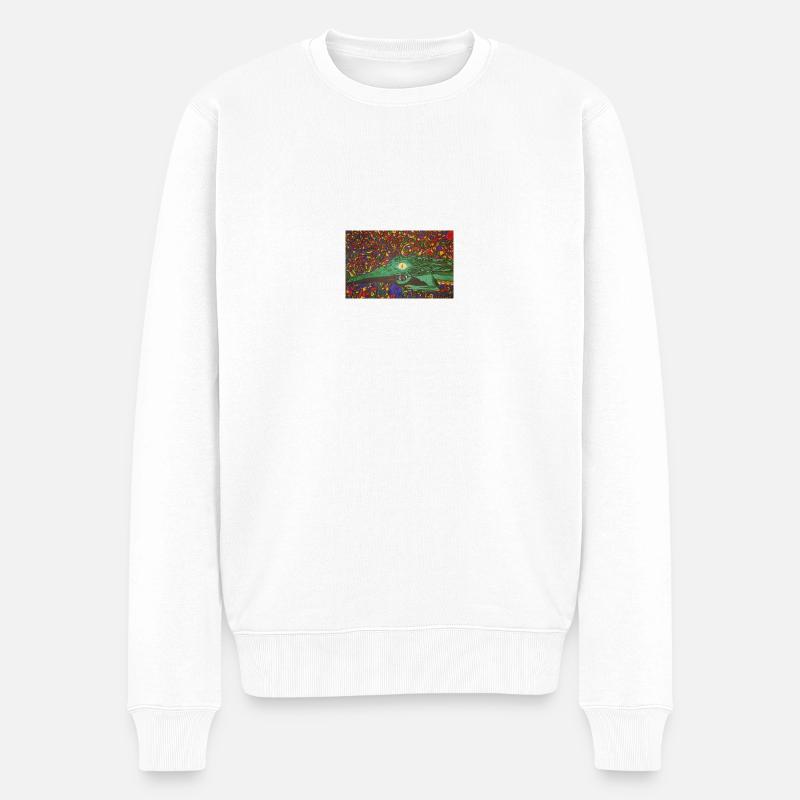 20240118 224052 - Männer Premium Bio Pullover - Weiß