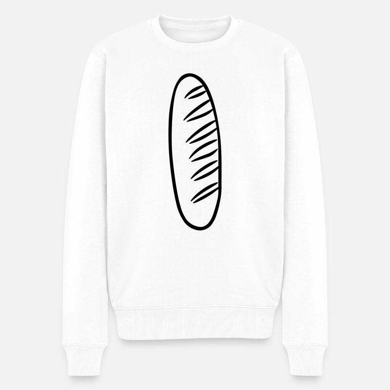 baguette - Pull Premium bio Homme - blanc