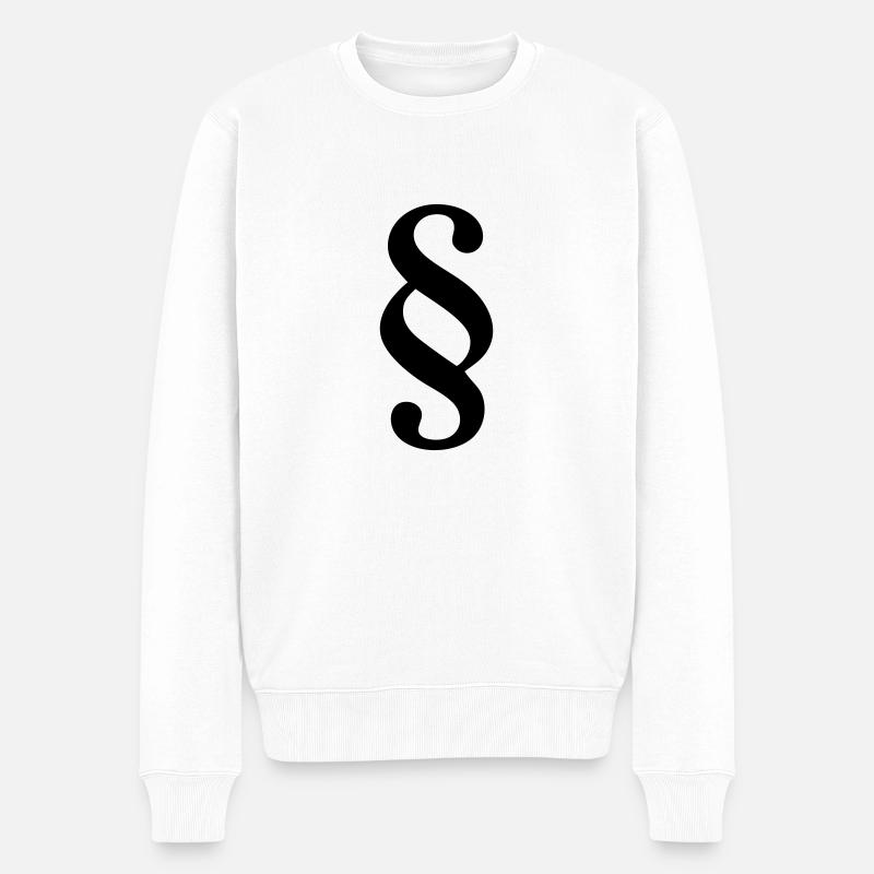 paragraph - Männer Premium Bio Pullover - Weiß