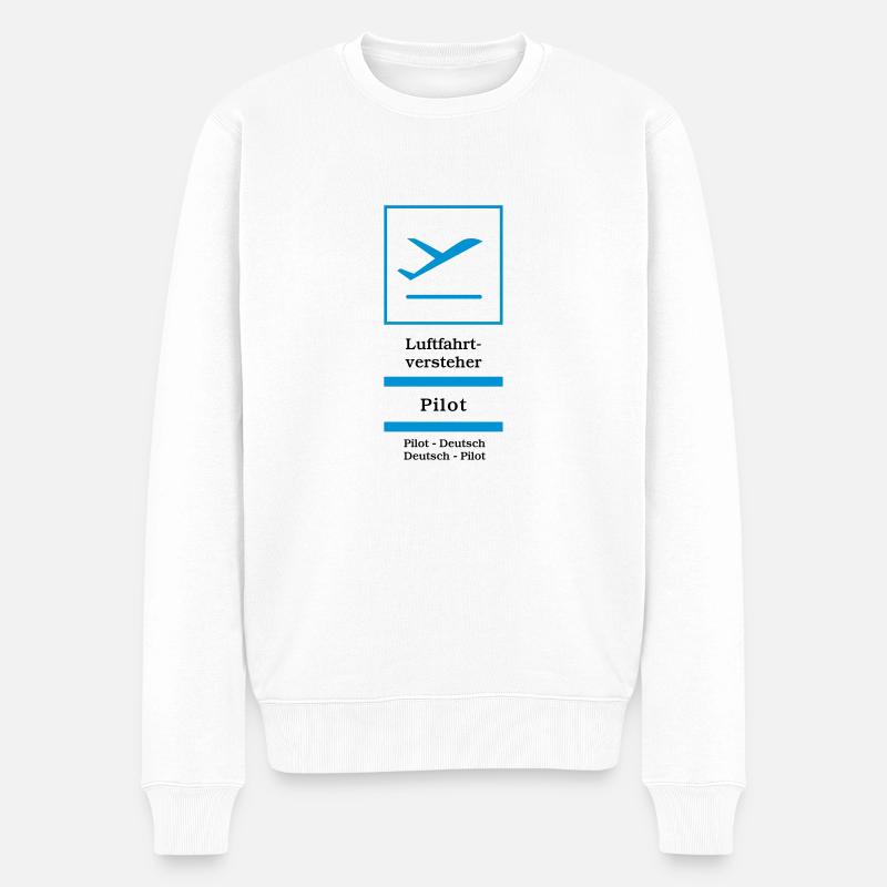 Pilote - Pull Premium bio Homme - blanc