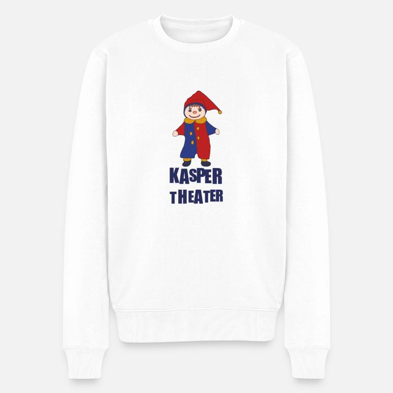 KASPERTHEATER - Männer Premium Bio Pullover - Weiß