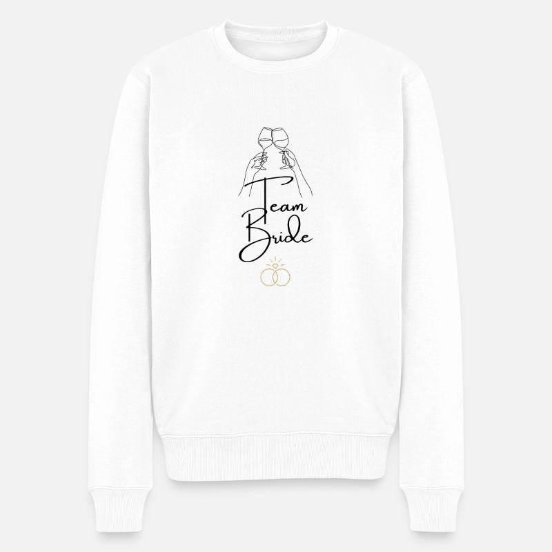 Poltern - Männer Premium Bio Pullover - Weiß