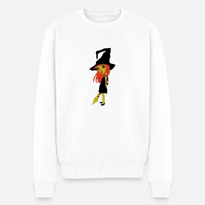 petite sorcière - Pull Premium bio Homme - blanc