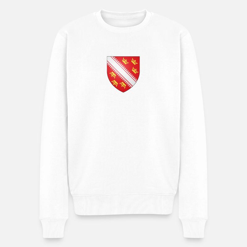 Blason de l'Alsace - Pull Premium bio Homme - blanc