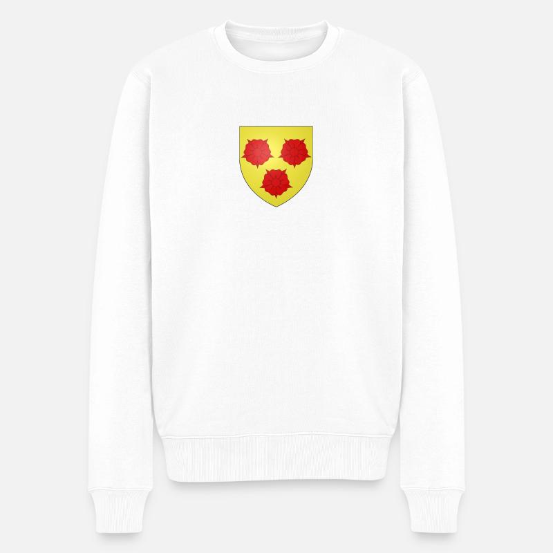 Blason Grenoble - Pull Premium bio Homme - blanc