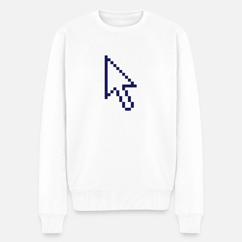 Pfeil PC - Männer Premium Bio Pullover - Weiß