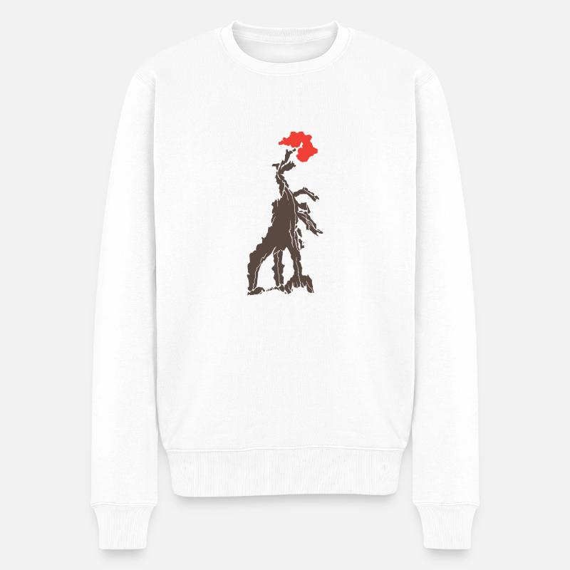 Wawel-Drache Cracow - Männer Premium Bio Pullover - Weiß