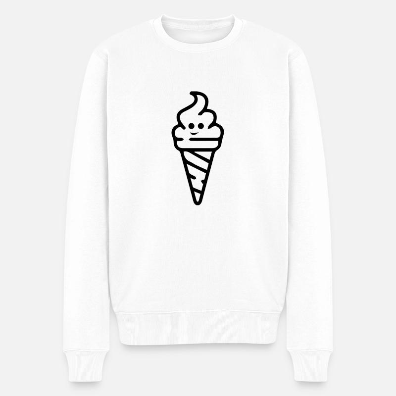 Fun Spaß Lustige - Männer Premium Bio Pullover - Weiß