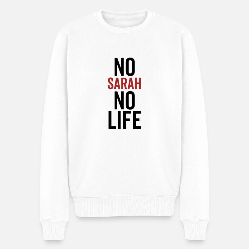 Pas de Sarah Pas de vie - Pull Premium bio Homme - blanc