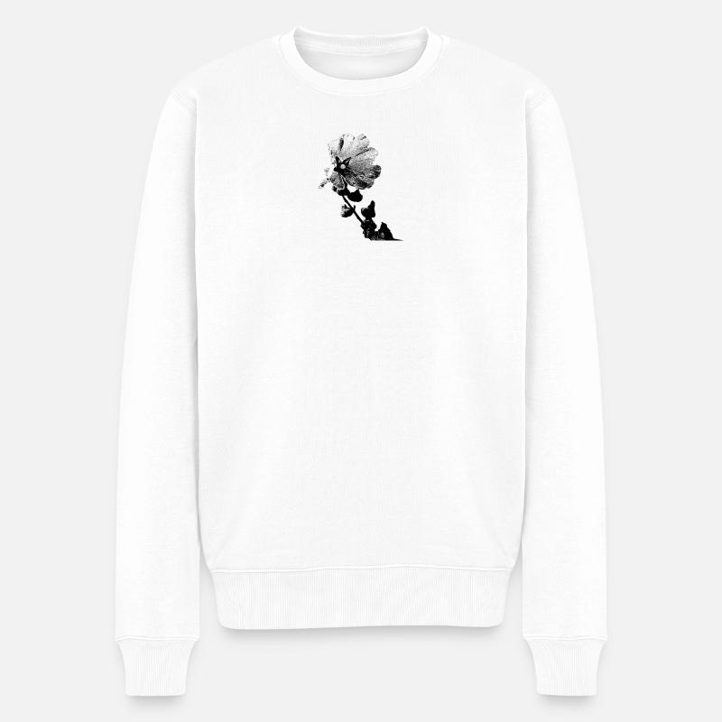 fleur - Pull Premium bio Homme - blanc